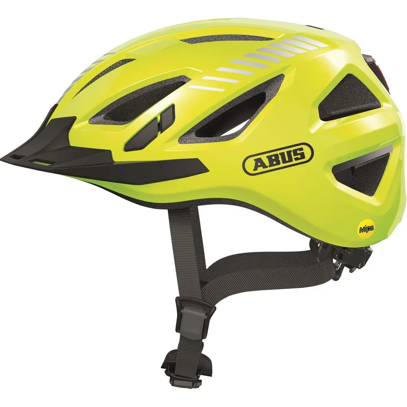 Gecertificeerd Abus helm Urban-I 3.0 MIPS Signaal Geel M 52-58