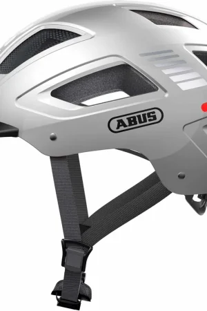 Abus helm Hyban 2.0 LED Signaal Zilver M 52-58 cm Koopje