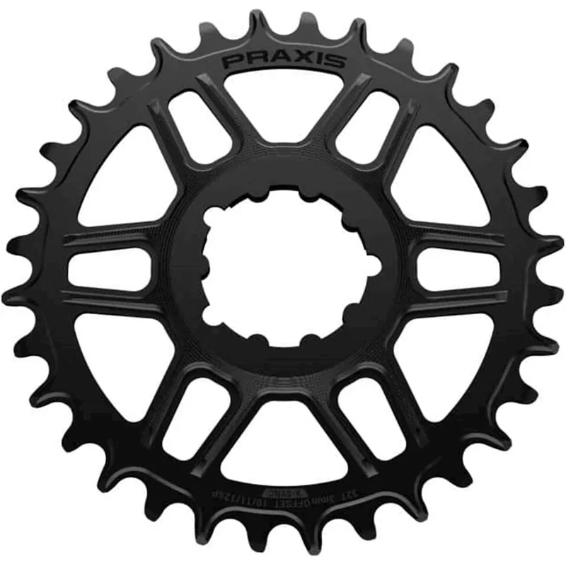 Lage Kosten Praxis Kettingblad 1X MTB DM(A) 34T 3mm Offset Wave Zwart
