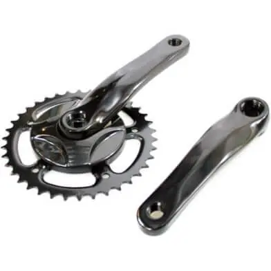 Bestel Nu Crankstel 38T 152 M Disc Aluminium Zwart