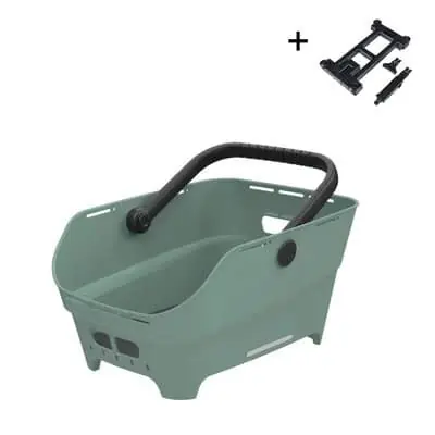 Basil mand Cento Neo MIK zilvergroen Flitsaanbieding