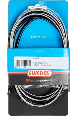 Finale Uitverkoop Elvedes remkabel kit achter 2 nippels