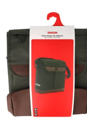 Simson Enkele Fietstas Urban Olijfgroen 15 Liter Koop Online