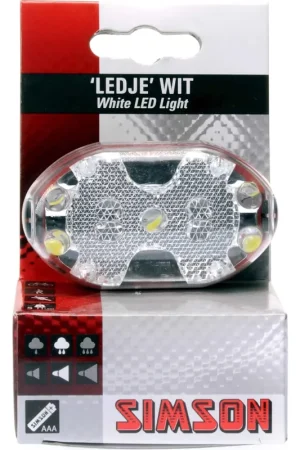 Beste Prijs Simson koplamp 5 led batterij stuurbocht