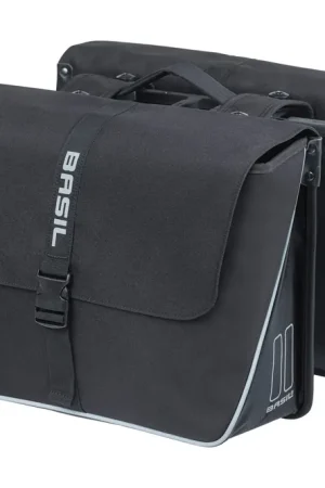 Basil fietstas dubbel Forte zwart MIK 35L Koop Online