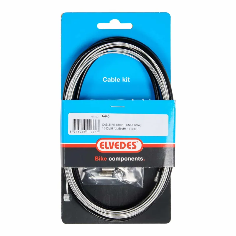 Direct Beschikbaar Elvedes universele rem kabelkit 1800mm/2350mm galvaniseerd