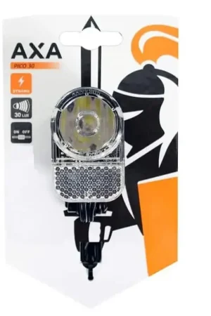 Axa koplamp Pico switch aan/uit dynamo 30 lux zwart Premium
