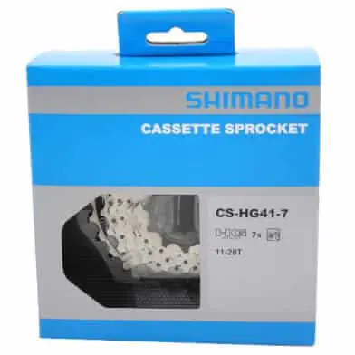 Shimano cassette HG41 – 7 Speed 11/28t – Zilver Veilige Betaling