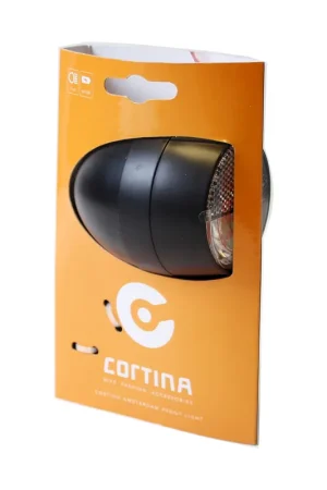 Beste Prijs Cortina koplamp Amsterdam batterij zwart