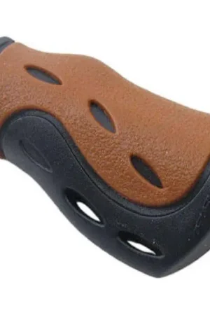 Handvat Ergonomisch-Gel Kort-Model Zwart/Bruin (Per Stuk) Uitverkoop