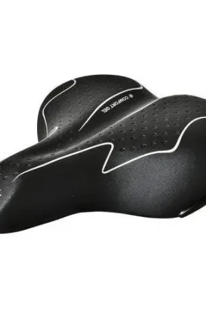 Aanbieding Wittkop Fietszadel Big Classic Gel Met Zadelstrop - Zwart
