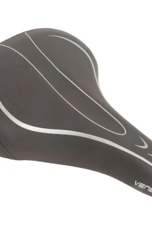 Direct Verzonden Edge Fietszadel Veneto Met Achterlicht - Zwart
