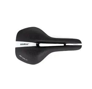 Premium GeBioMized Area Cut Out 155 Soft Ti Fietszadel Zwart/Wit