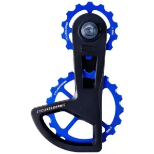 CyclingCeramic Oversized Derailleur Cage 2.0 Shimano Ultegra/Dura-Ace SS/GS Blauw Gecertificeerd