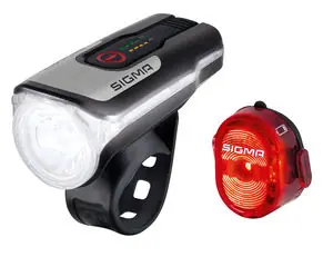 Speciale Aanbieding Sigma Sport Aura 80 USB K-Set Led Koplamp 80 Lux + Nugget II Achterlicht