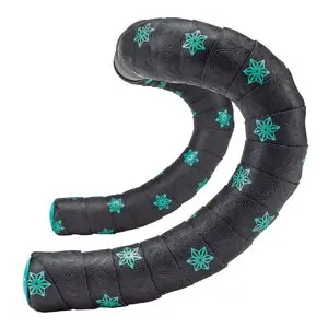 Beperkte Voorraad Supacaz Super Sticky Kush Galaxy Stuurlint Zwart/Celeste Blauw (Bianchi) Print