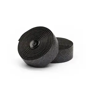 Pro Peaked Team PU 2.5mm Stuurlint Zwart/Blauw Favoriet