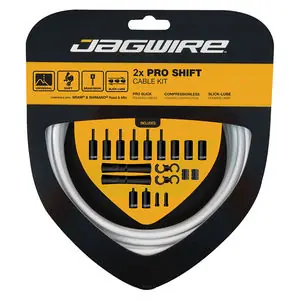 Jagwire 2X Pro Derailleurkabels Wit Alleen Vandaag