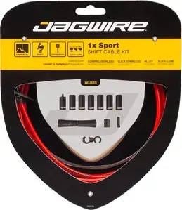 Hoge Kwaliteit Jagwire 1X Sport Derailleurkabel Kit Rood