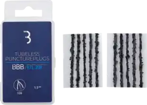 BBB Cycling PuncturePlugs BTL-208 Tubeless Pluggen 10 Stuks Zwart Hoge Kwaliteit