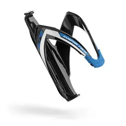 Elite Custom Race Logo Bidonhouder Glossy Zwart/Blauw/Blauw Exclusieve Aanbieding