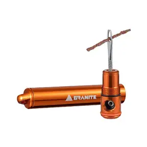 Merkproduct Granite Design Tire plug kit met CO2 Pomp Oranje
