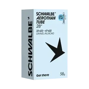 Aanbieding Schwalbe SCV17-AE Aerothan Gravel Binnenband 700 x 33-47mm Clik Valve