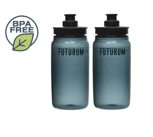 FUTURUM 2x SuperLight 550ml Bidon Smoke II Tijdelijk Beschikbaar