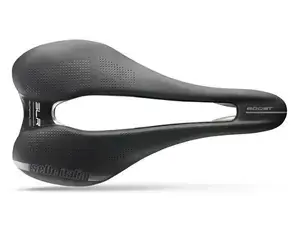 Hete Deal Tweedekans Selle Italia SLR Boost Gel TI 316 Superflow Zadel Zwart